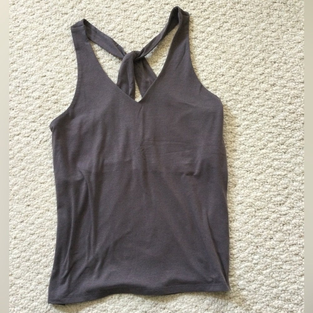 Women's Charcoal Gray Twist-Back Tank Top by Athleta